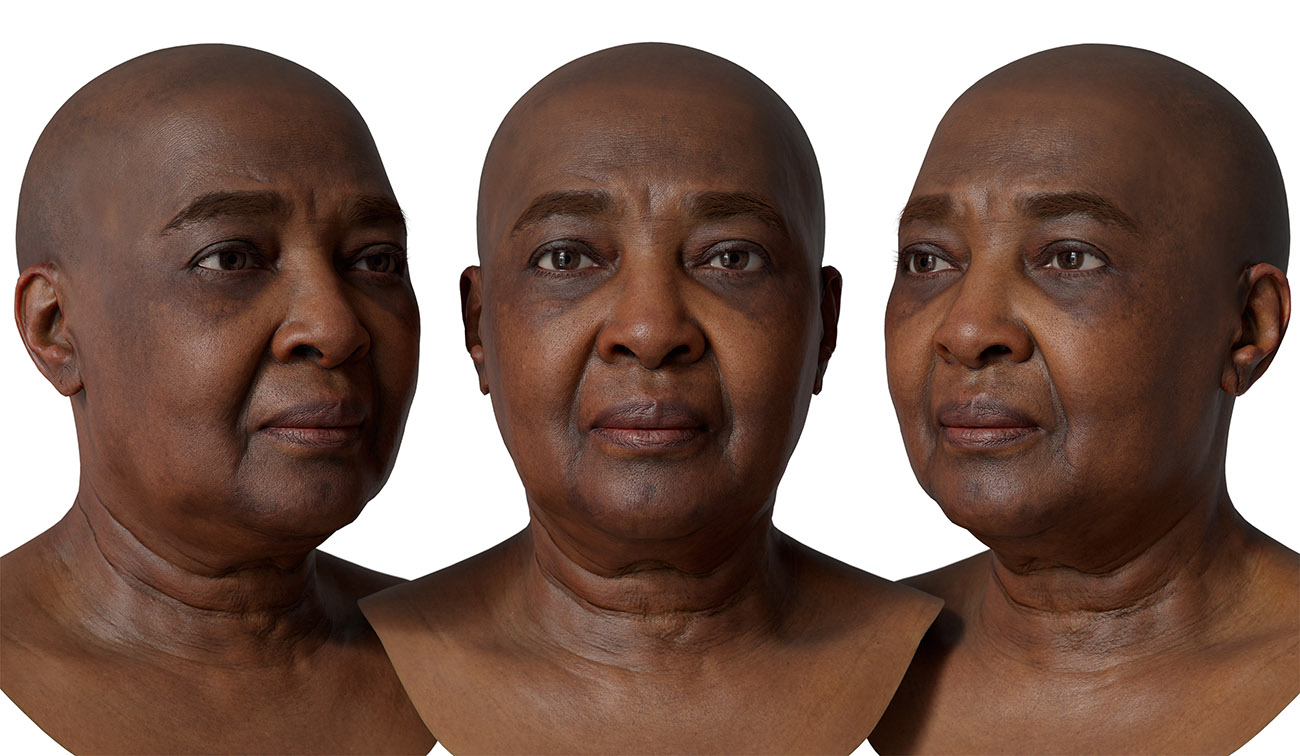 Female 3d head scan download